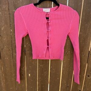 Urban Outfitters Ribbed Cutout Crop Top – Size S